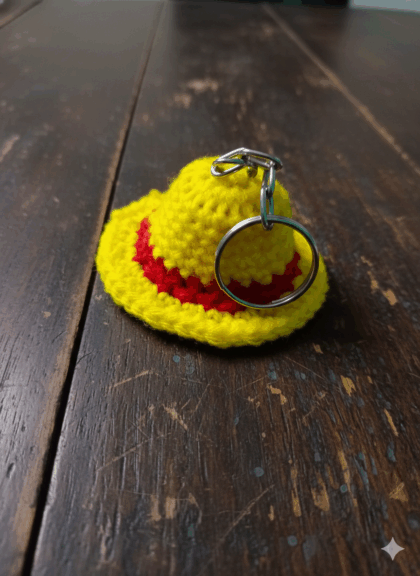 yellow hat keychain_irakala